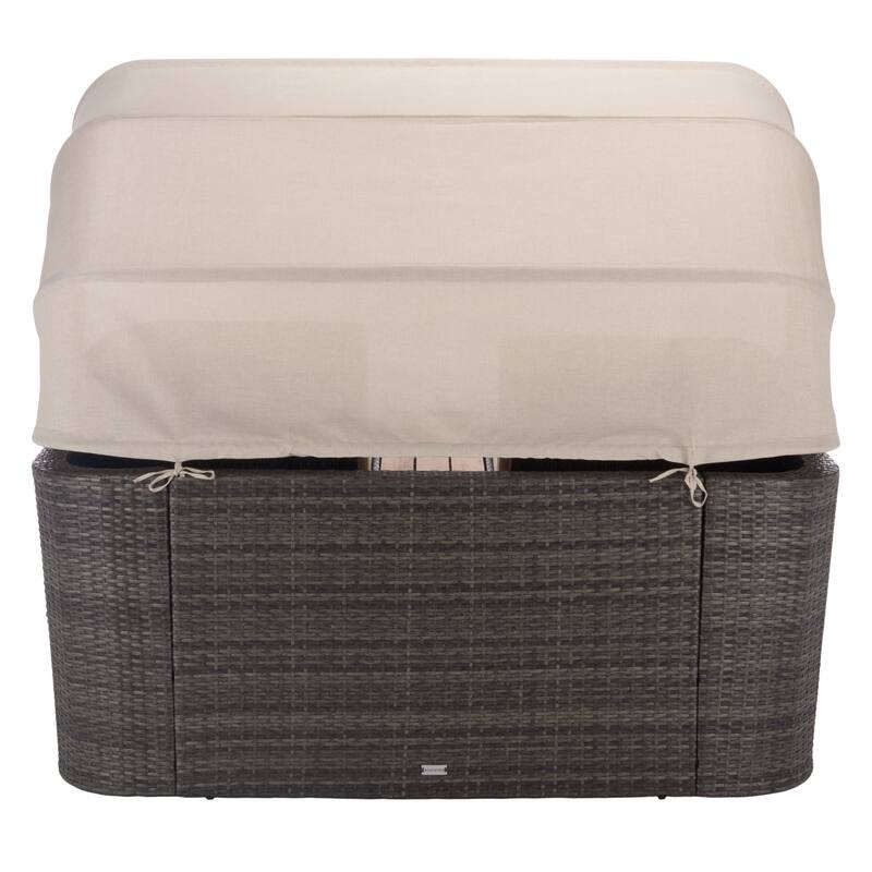 SAFAVIEH Outdoor Living Victoria Double Daybed - 65"W x 82"D x 56"H