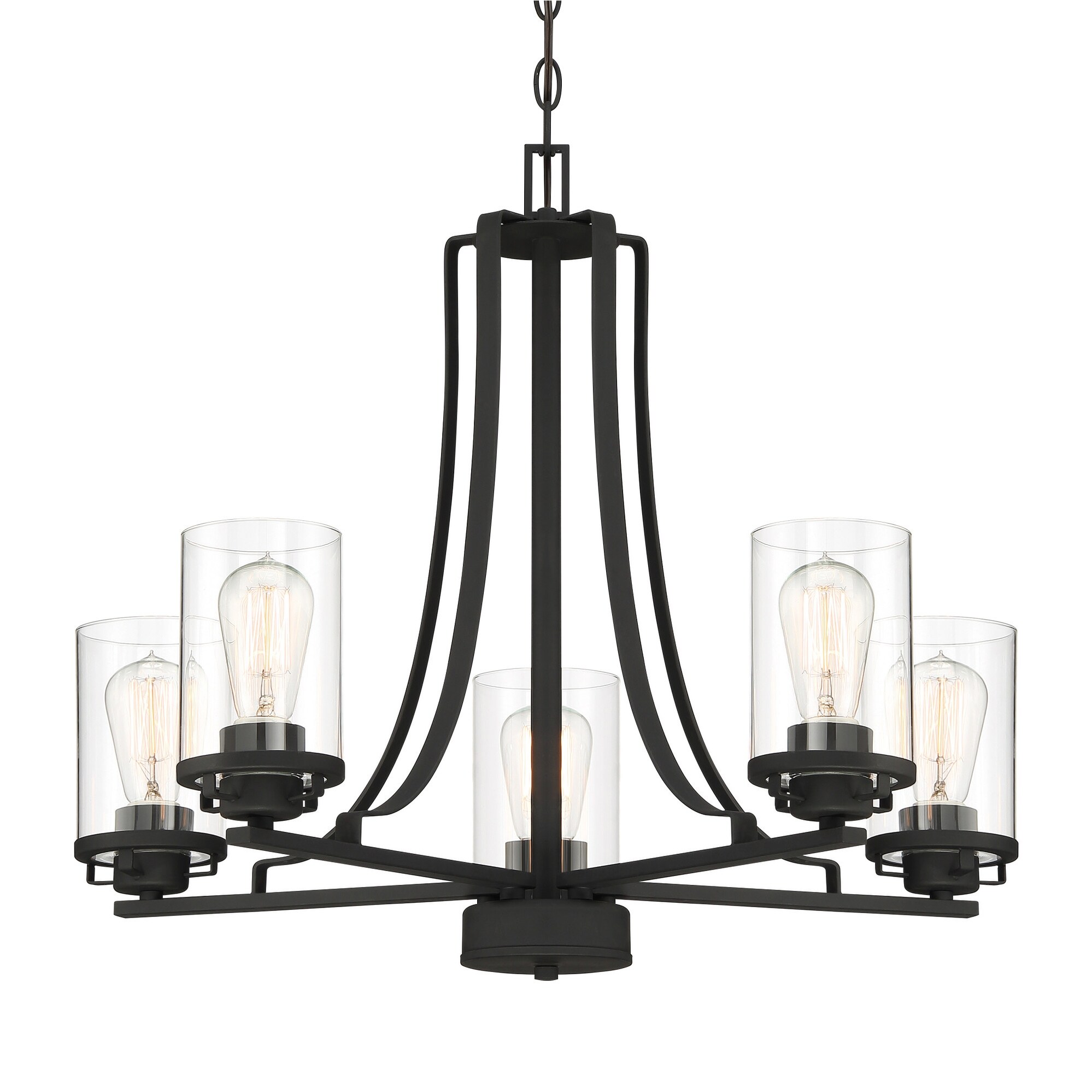 Designers Fountain 93385  Jedrek 5 Light 27" Wide Chandelier - Chandeliers For Bedrooms by Overstock.com