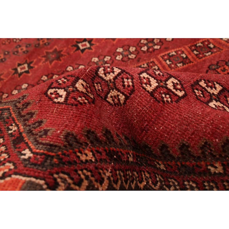 ECARPETGALLERY Hand-knotted Melis Vintage Red Wool Rug - 6'5 x 10'4