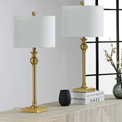28" Gold Table Lamp Set (Set of 2)
