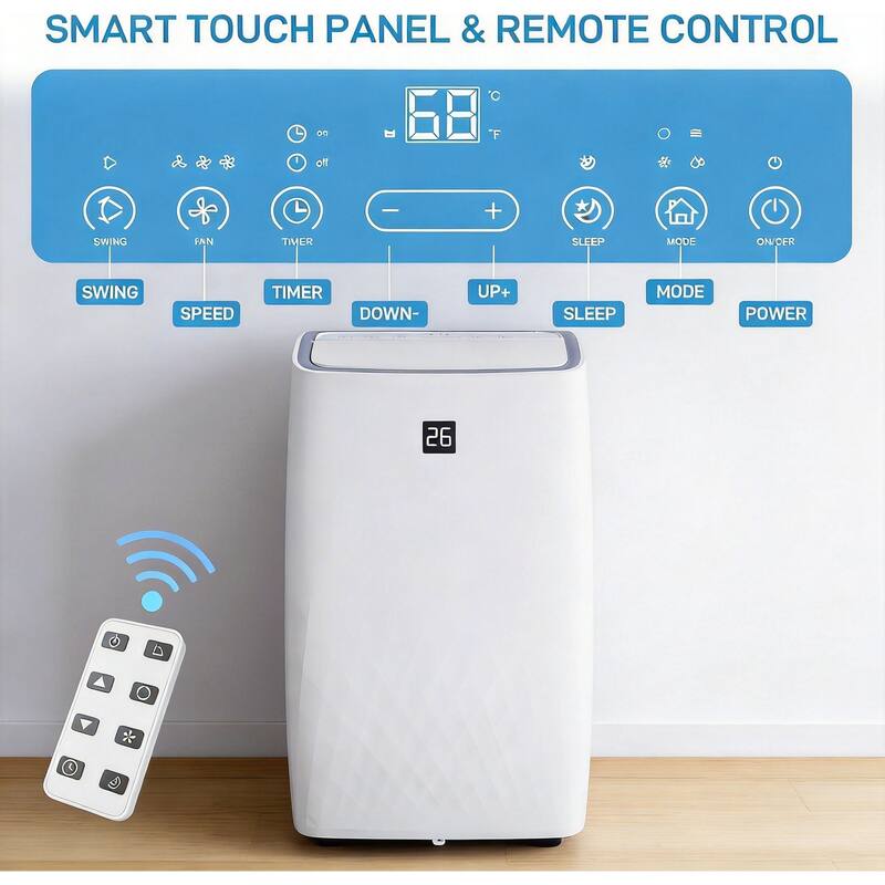 12,000 BTU Portable Air Conditioner, Cools up to 550 sq. ft.