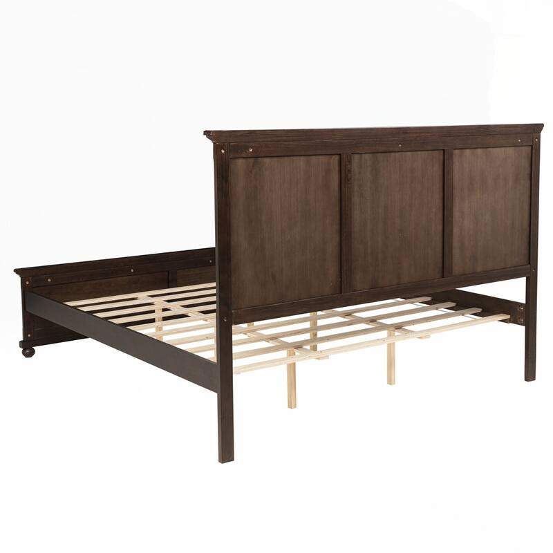 Pinewood Bed with Strengthened Bed Frame