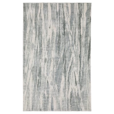 Cameryn Textural Distressed Abstract Green/ Ivory Area Rug