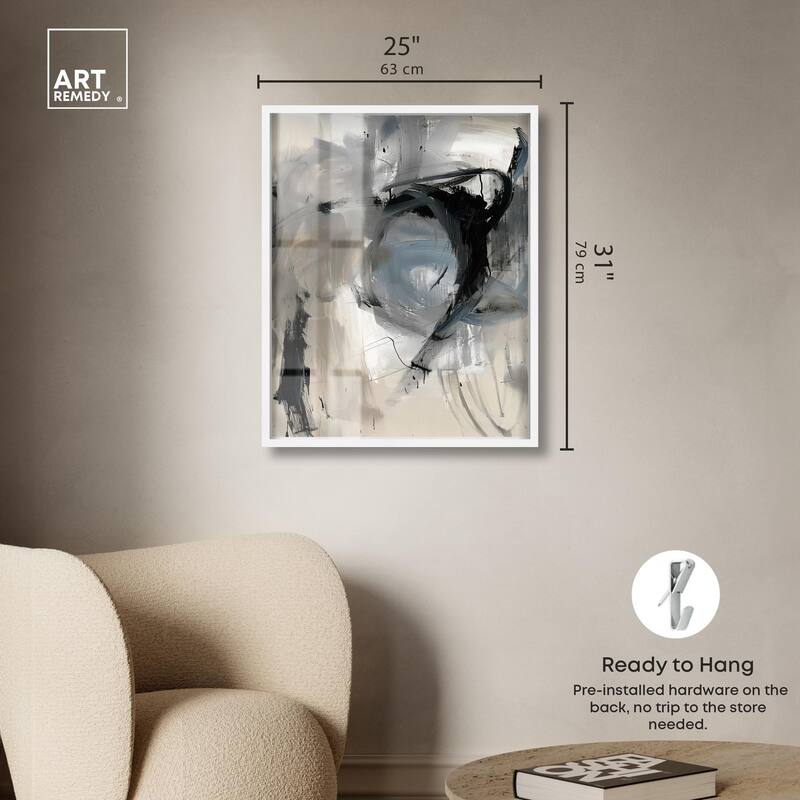 Scribbled Energy II Shadowbox by Art Remedy