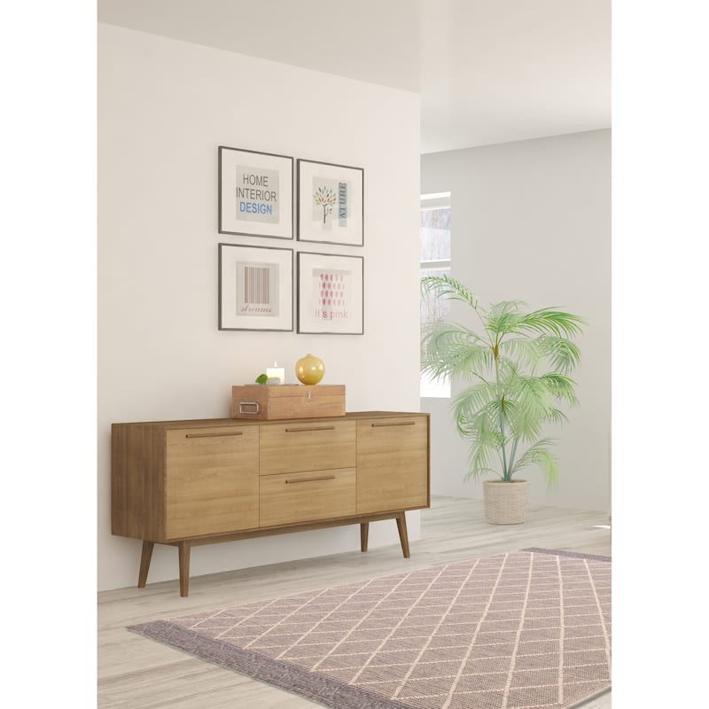 ECARPETGALLERY Braid weave Sienna Grey Wool Rug - 6'0 x 9'3