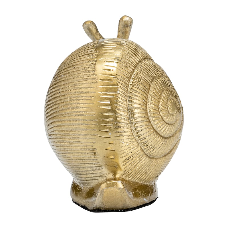 Sagebrook Home 7"L Metal, Decor Snail, Gold, Novelty, 5.5"H, Solid Color - 7.0" x 3.5" x 5.5"