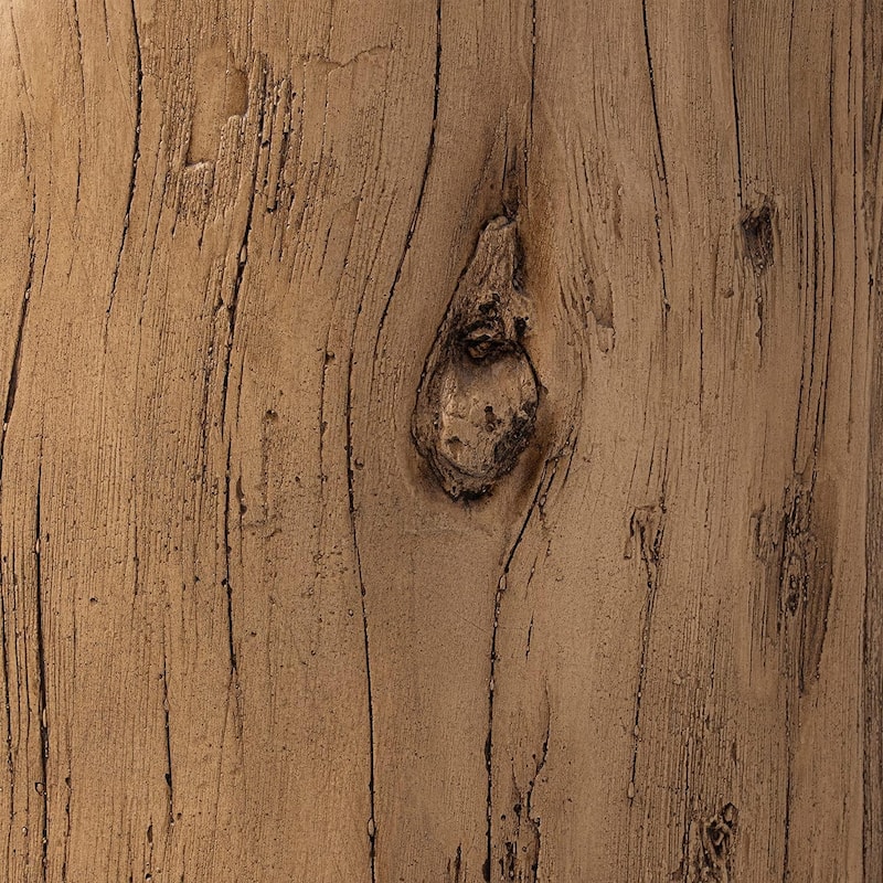 COSIEST Outdoor Wood Tree-Trunk End Table