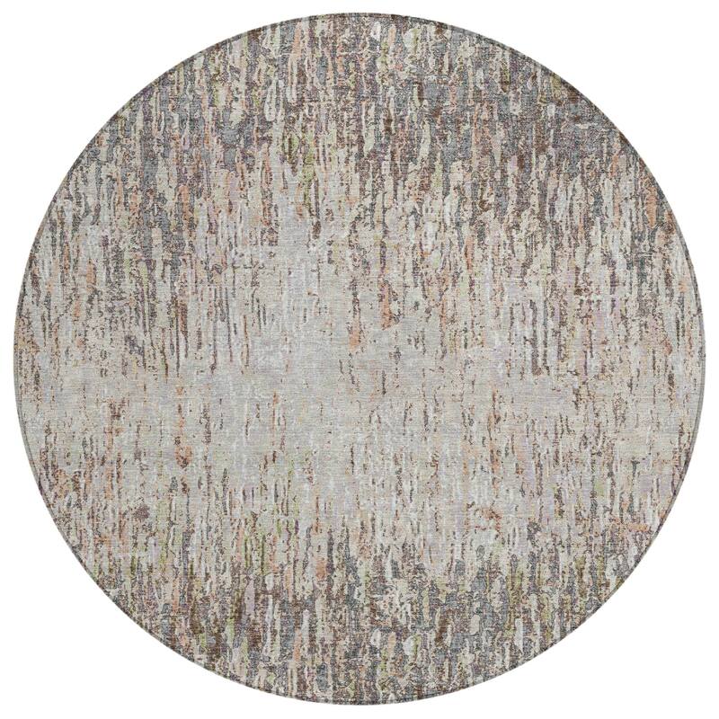 Machine Washable Indoor/ Outdoor Abstract Moxy Chantille Rug