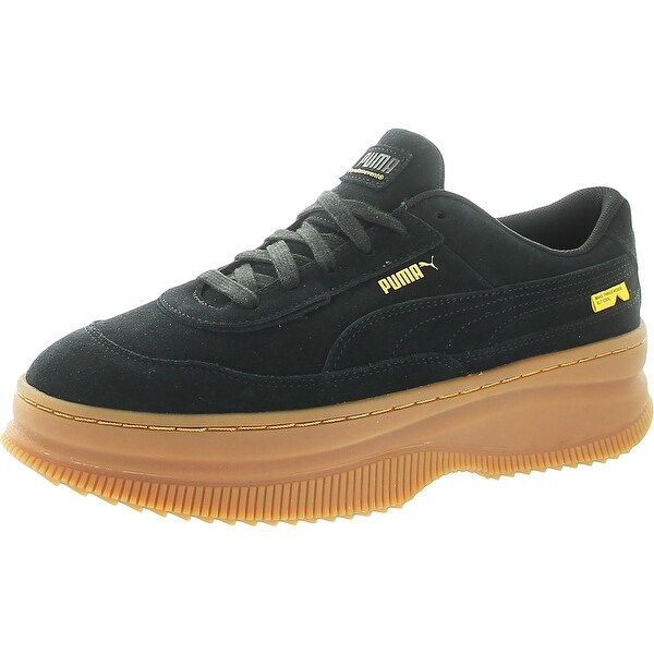 Puma Womens Deva Platform Sneakers Suede Fashion - Puma Black - 10 Medium (B,M). Opens flyout.
