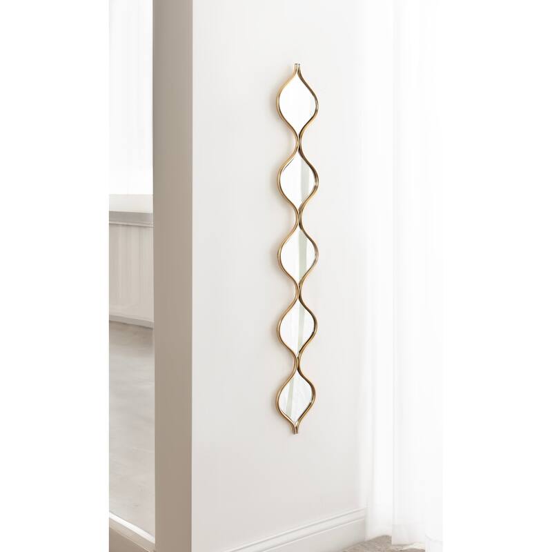 Kate and Laurel Loxi Teardrop Panel Wall Mirror - 7x42