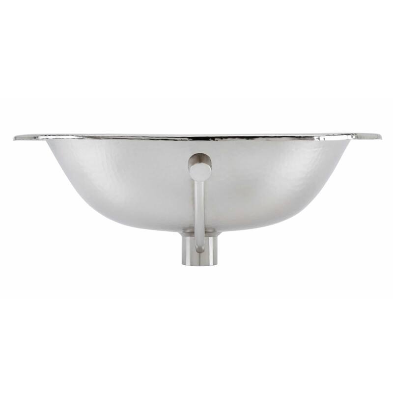 Seville Nickel 20" Oval Drop-In Bath Sink with Parisa Faucet Kit