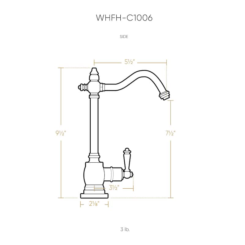 Whitehaus Collection Cold Water Point of Use Faucet