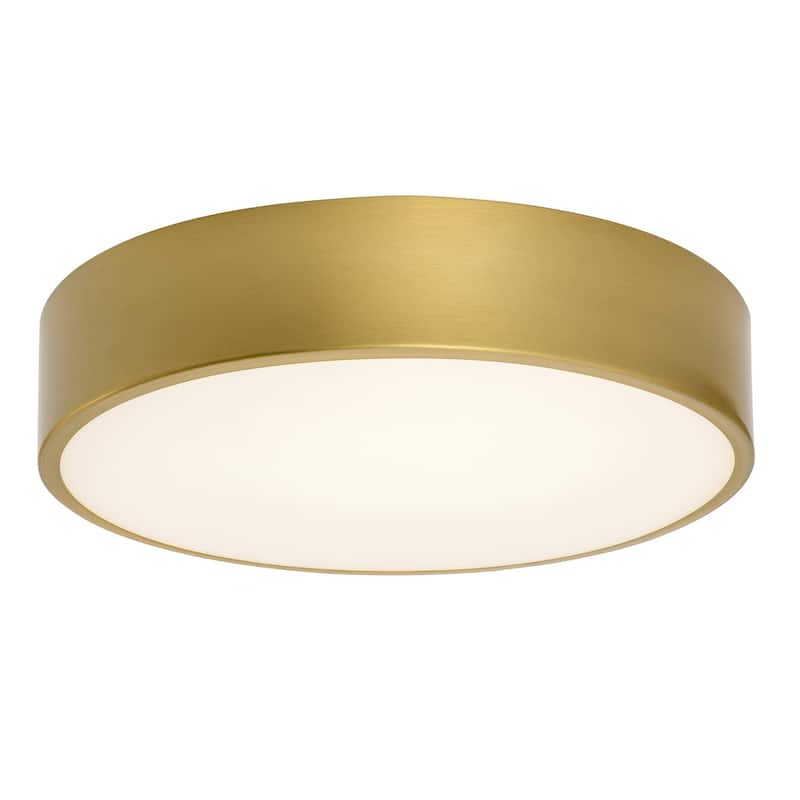 AFX Bailey LED Flush Mount Light - 12" - Light Antique Brass