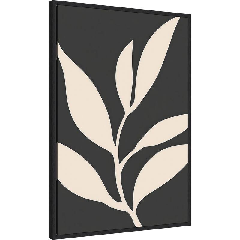 Simple Floral II by Tradelink inhouse artist Framed Canvas Wall Art Print