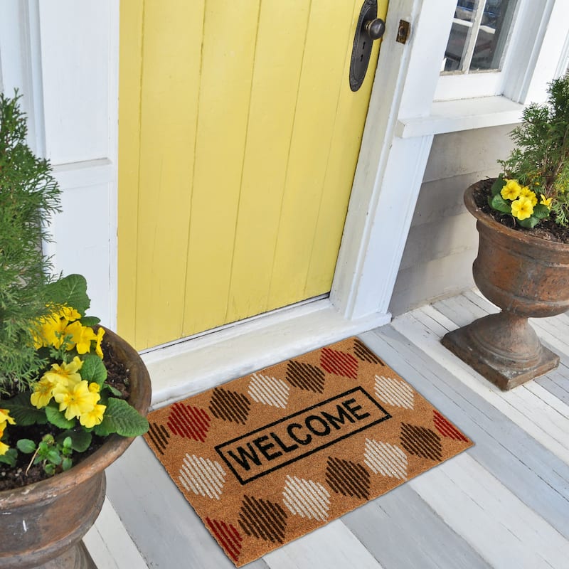 Towne LivingOVERSIZED, 24x36 Outdoor Coir Diamonds