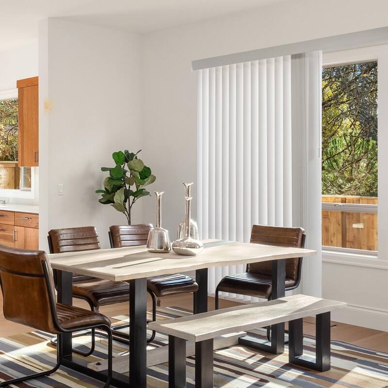 Cordless Vertical Blinds Oxford Alabaster