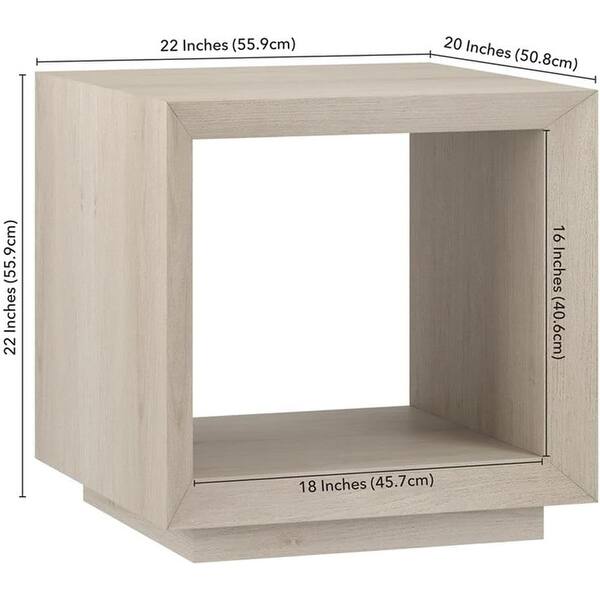 Modern White MDF Side Table with Easy Assembly - Bed Bath & Beyond ...
