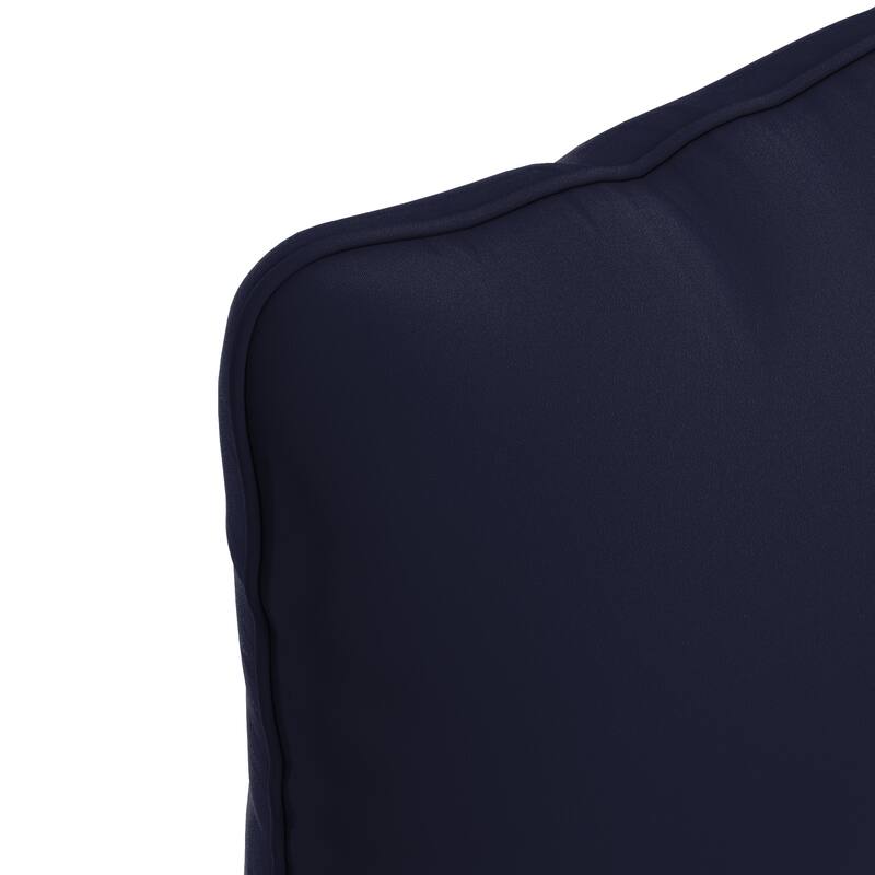 California Umbrella Outdoor Deep Seat Cushion Set, 24" x 48", 5.5" Thick Seat, Solstice Olefin Fabric