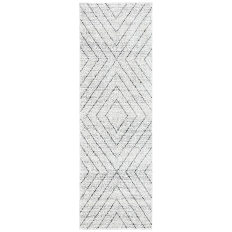 SAFAVIEH Adirondack Hediye Vintage Oriental Rug - 2'6" x 8' Runner - Ivory/Dark Grey