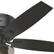 preview thumbnail 5 of 22, Hunter 52" Bennett Low Profile Ceiling Fan with Globe LED Light Kit and Handheld Remote
