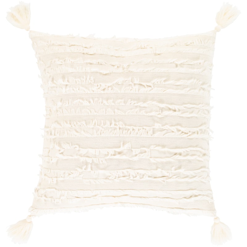 Artistic Weavers Sarina Bohemian Fringe and Tassel Square Cotton Throw Pillow