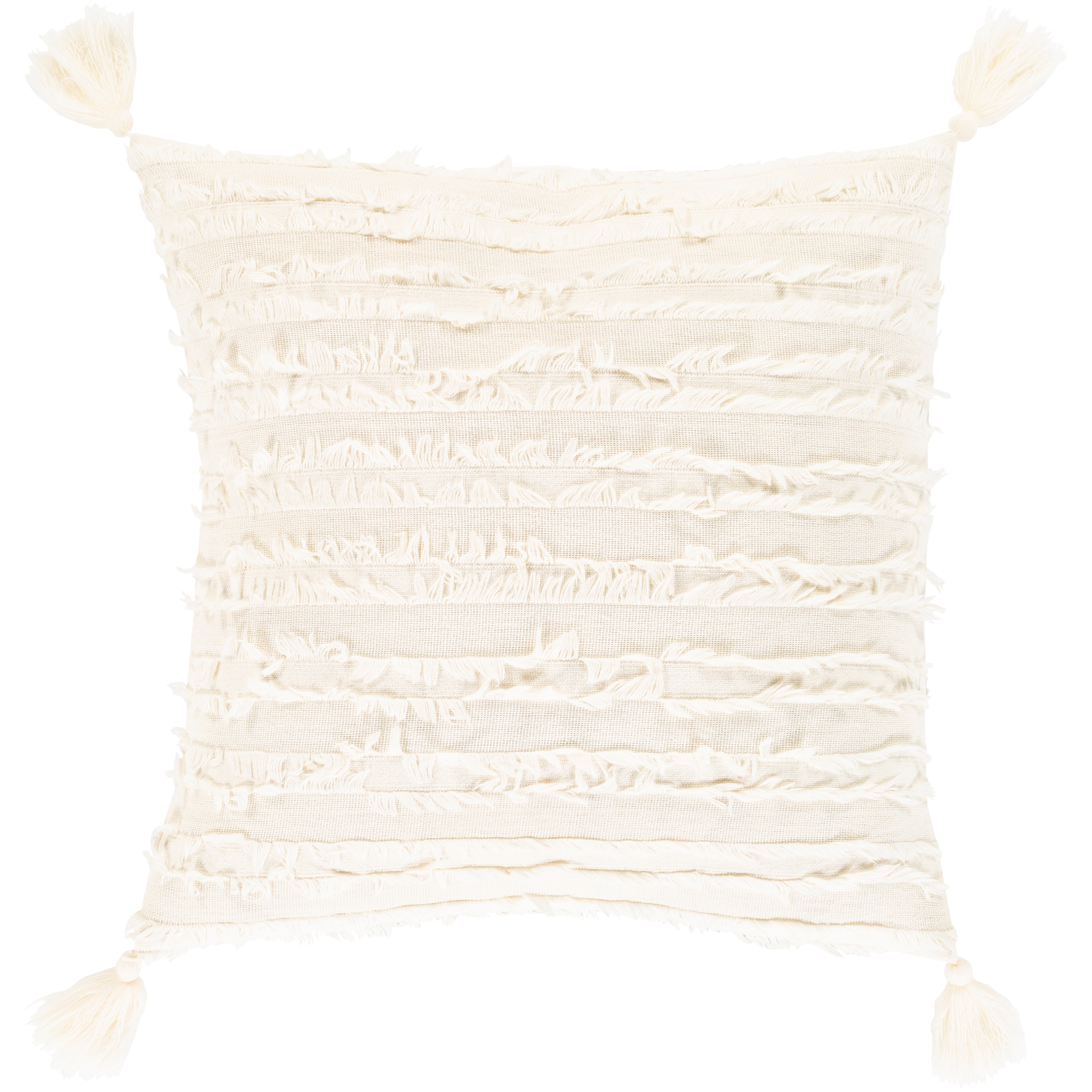 Oversized Oblong Woven Knotted Fringe Decorative Throw Pillow Natural -  Threshold™