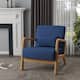 Option Dark Blue/Linen/Natural Wood
