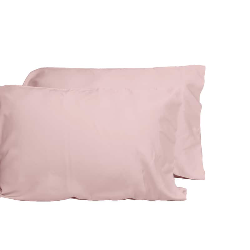 DTY Bedding Luxuriously Soft OEKO-TEX Certified Viscose from Bamboo 2 Piece Pillowcase Set(set is only Pillowcases) - Queen - Pale Rose