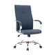 preview thumbnail 29 of 49, LeisureMod Sonora Modern Leather High Back Executive Office Chair Navy Blue