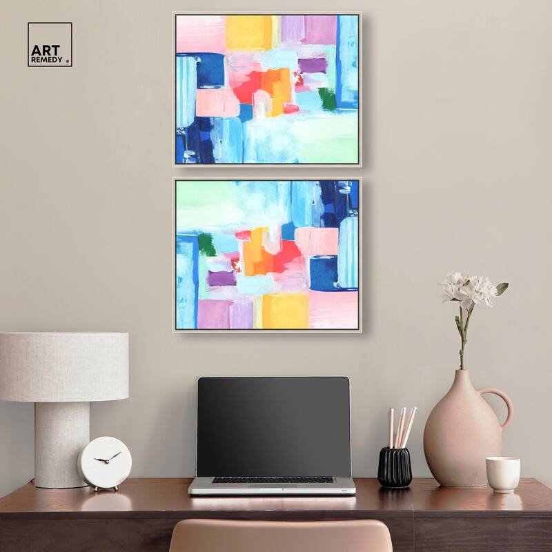 Navy Red Hustle Sneaker Canvas by Art Remedy