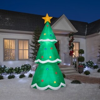 Gemmy Christmas Airblown Inflatable Christmas Decor Tree Giant, 10 ft ...