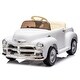 preview thumbnail 1 of 98, 12V Ride-On Car for Kids with Bluetooth, USB, and Colorful LED Lights White