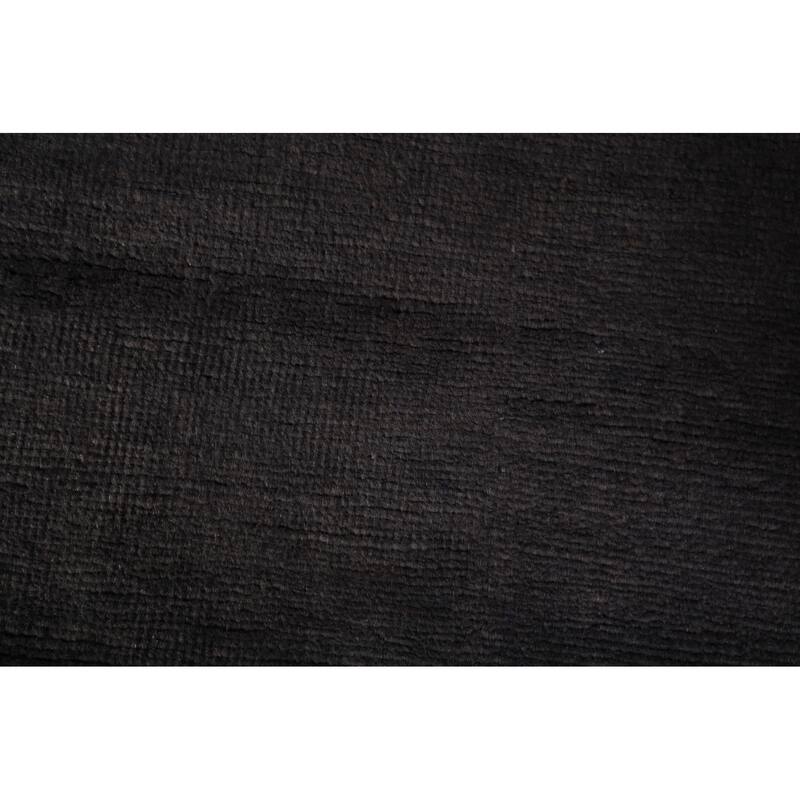 Gray Modern Gabbeh Oriental Foyer Rug Handmade Wool Carpet - 3'2" x 4'10"