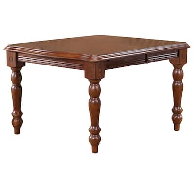 Extendable Dining Table 72" Rectangular Seats 8 - Art Deco Style Table - 72