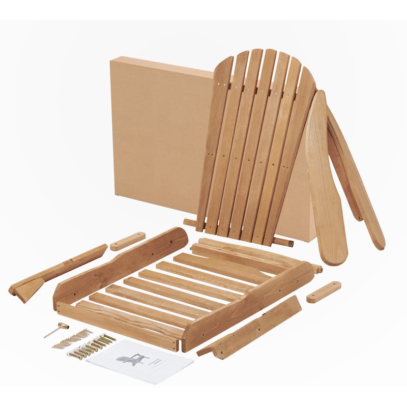 Set of 2 Wooden Outdoor Folding Chair