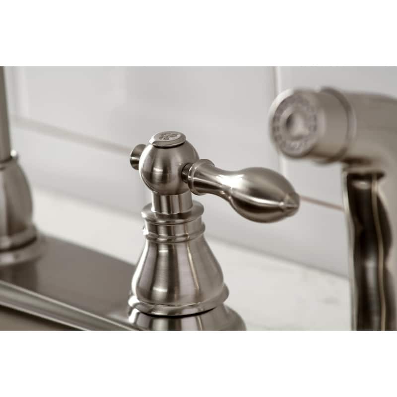 Kingston Brass American Classic 1.8 GPM Centerset Kitchen Faucet �