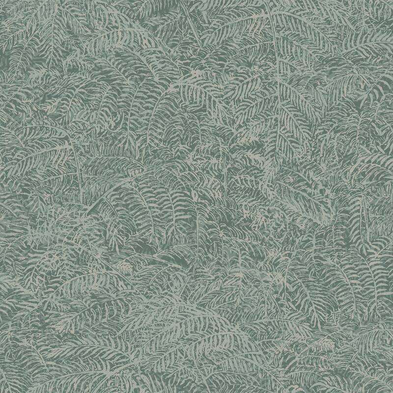 Veer Decor Fern Texture Wallpaper - Green