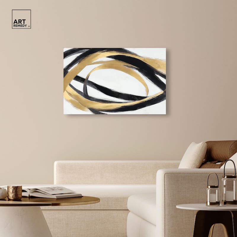 Loops of Luxury II Canvas by Art Remedy, Gallery Wrapped