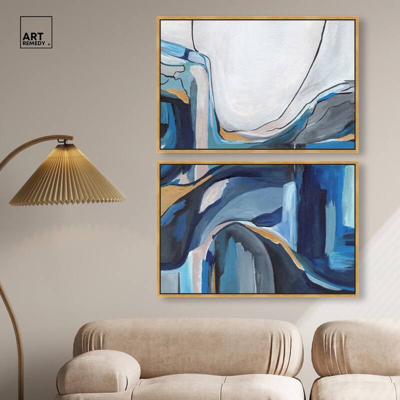 Mixture of Feelings Canvas Set of 2 by Art Remedy