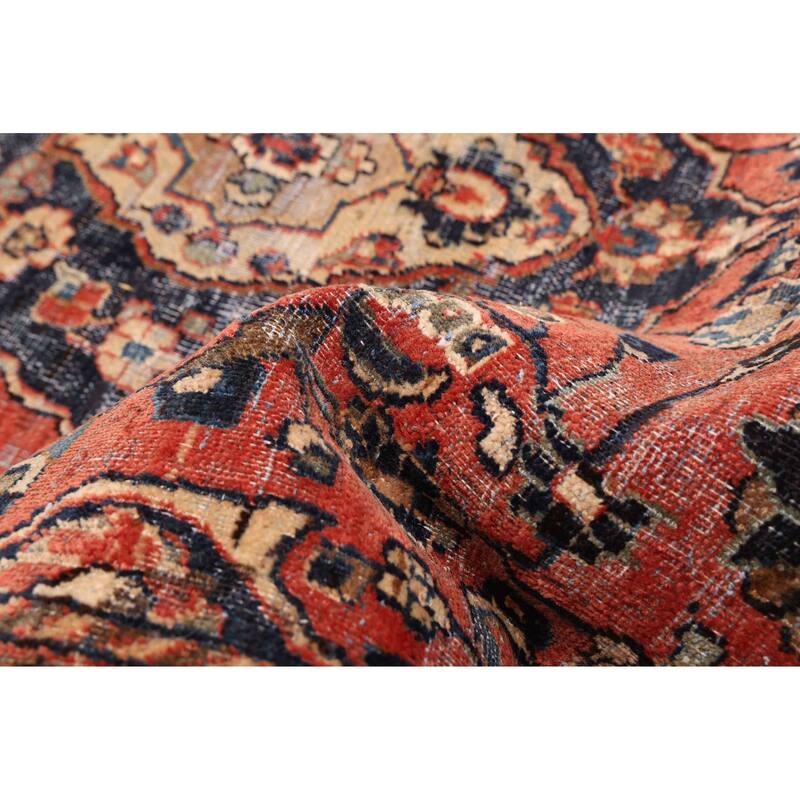 ECARPETGALLERY Hand-knotted Antalya Vintage Dark Copper Wool Rug - 4'2 x 6'7