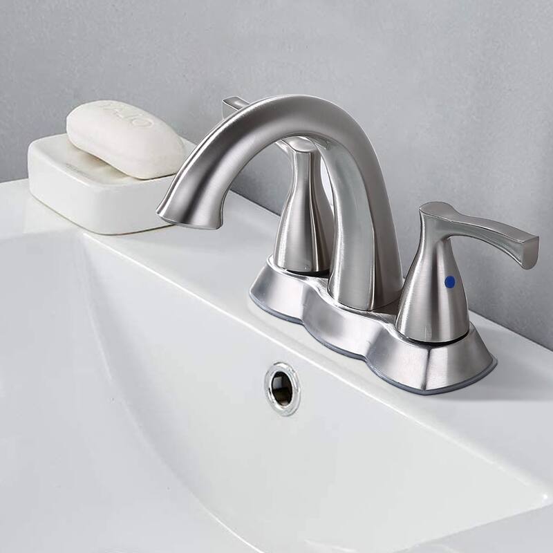 Topcraft Two Handle Bathroom Sink Faucet with Pop-Up Drainer