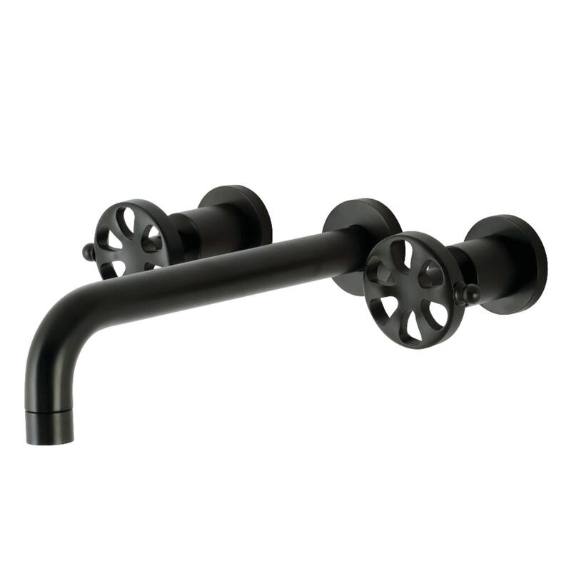 Belknap 3-Hole Wall Mount Roman Tub Faucet - Matte Black