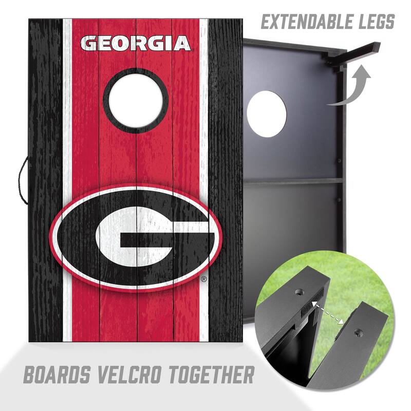 Georgia Bulldogs NCAA Compact 2x3 Tailgate Cornhole Board Set