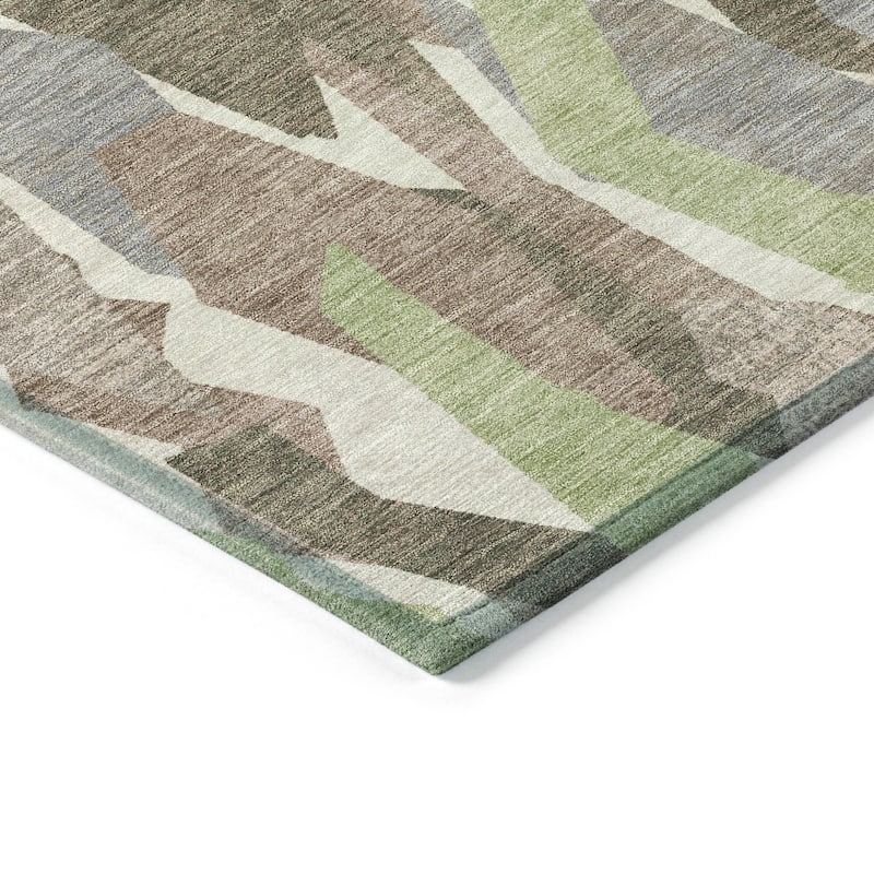 Machine Washable Indoor/ Outdoor Contemporary Dylan Chantille Rug