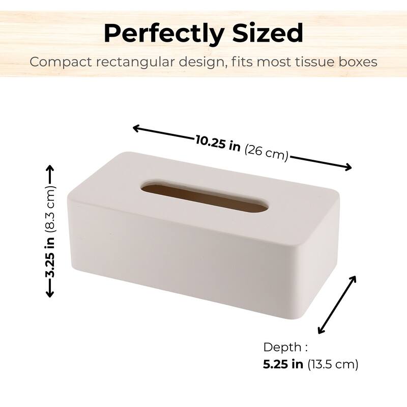 Minimalist Tissue Box Cover - 10.25" L x 5.25" W x 3.25" H