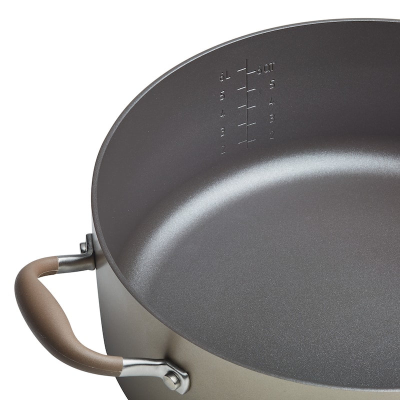7.5-Quart Advanced Home Nonstick Wide Stock Pot/Stockpot, Onyx