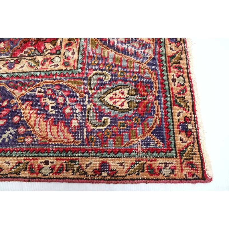 ECARPETGALLERY Hand-knotted Antalya Vintage Red Wool Rug - 6'6 x 9'6