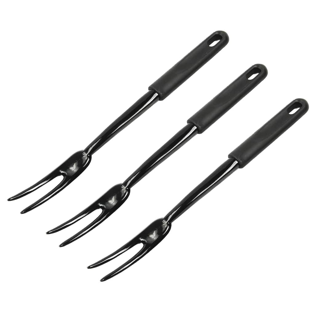 Chef Craft 12" Heat-Resistant Black Nylon Serving Turner Fork