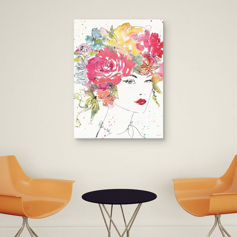 Floral Figures I by Anne Tavoletti Canvas Art Print