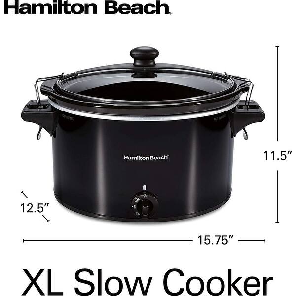 Slow Cooker, Extra Large 10 Quart, Stay or Go Portable With Lid Lock